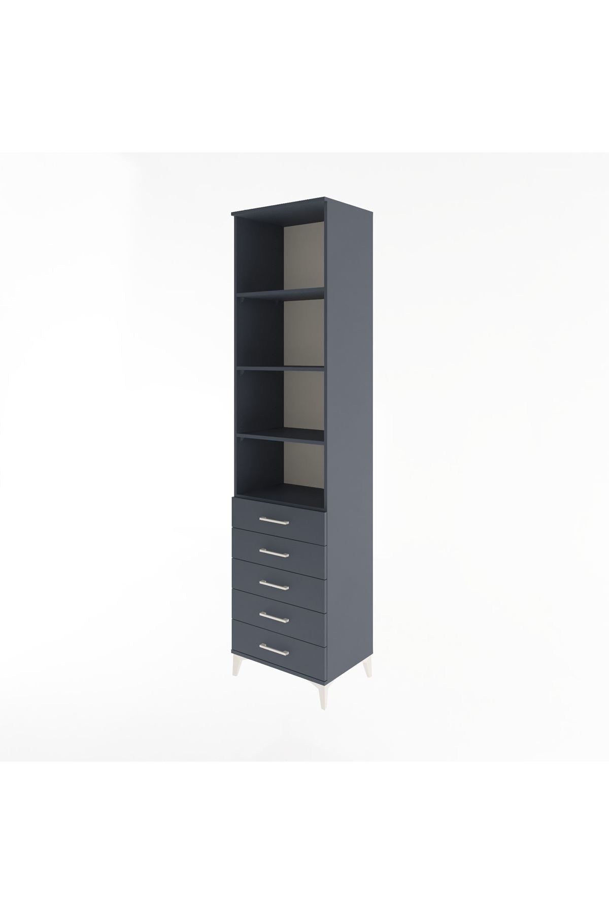 Hyperion Dolap 4 Raflı 5 Çekmeceli 60x44x243 - S65M091V5B