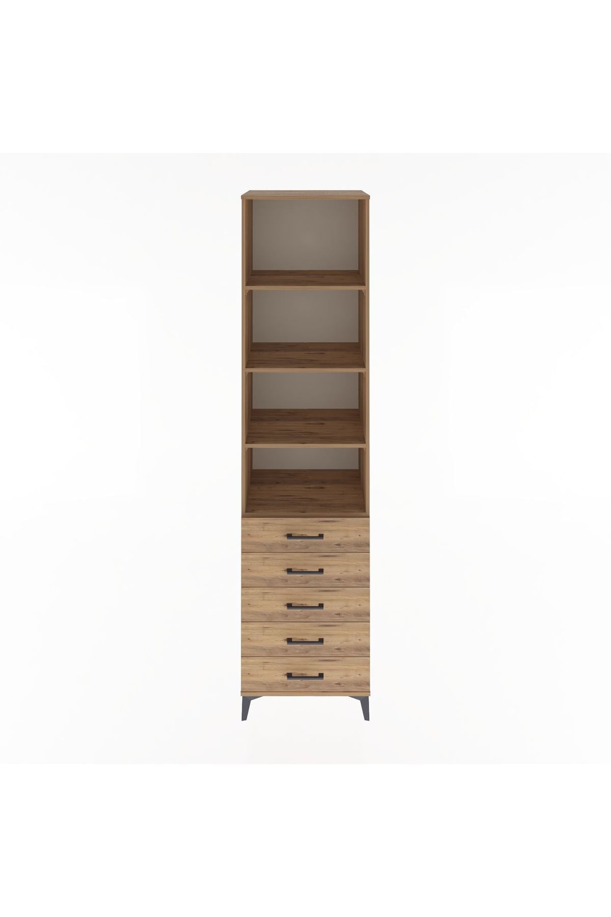 Hyperion Dolap 4 Raflı 5 Çekmeceli 60x44x243 - S65M091V9B