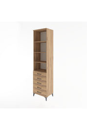 Hyperion Dolap 4 Raflı 5 Çekmeceli 60x44x243 - S65M091V9B