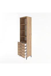 Hyperion Dolap 4 Raflı 5 Çekmeceli 60x44x243 - S65M091V9B