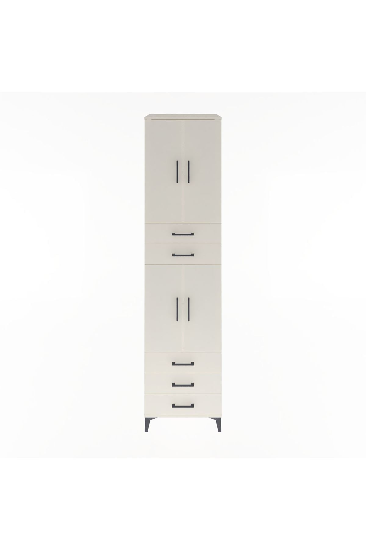 Hyperion Dolap 4 Raflı 5 Çekmeceli 4 Kapaklı 60x44x243 - S65M092V1B