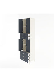 Hyperion Dolap 4 Raflı 5 Çekmeceli 4 Kapaklı 60x44x243 - S65M092V2B
