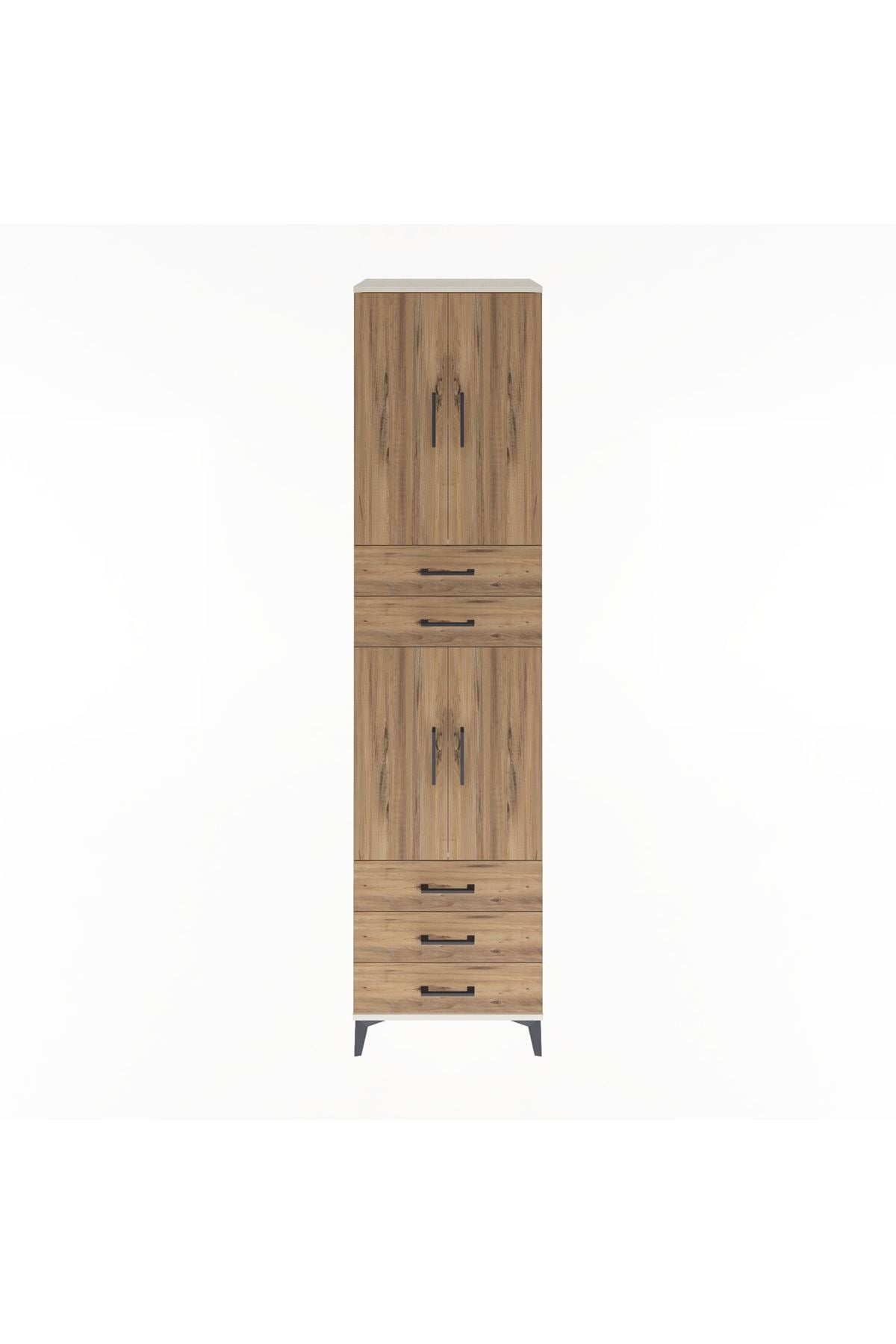 Hyperion Dolap 4 Raflı 5 Çekmeceli 4 Kapaklı 60x44x243 - S65M092V3B