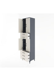 Hyperion Dolap 4 Raflı 5 Çekmeceli 4 Kapaklı 60x44x243 - S65M092V4B