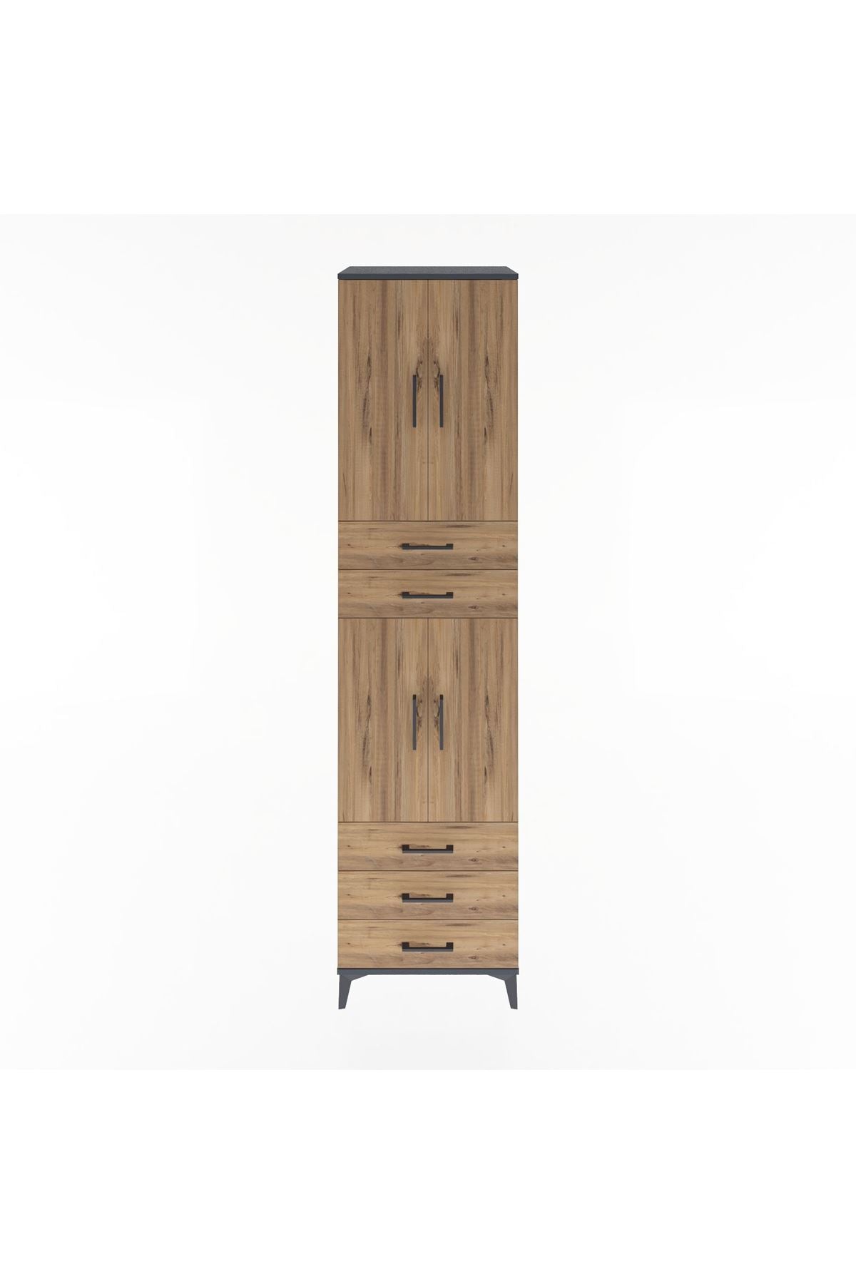 Hyperion Dolap 4 Raflı 5 Çekmeceli 4 Kapaklı 60x44x243 - S65M092V6B