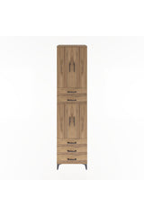 Hyperion Dolap 4 Raflı 5 Çekmeceli 4 Kapaklı 60x44x243