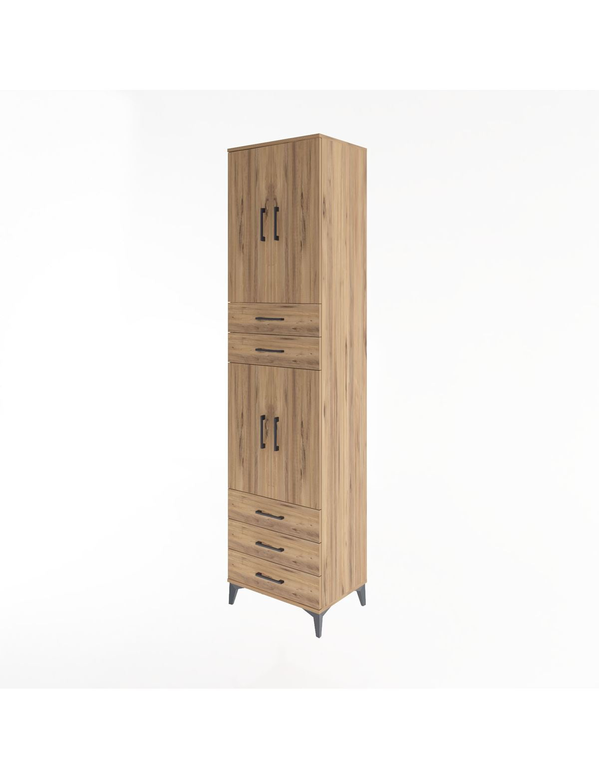 Hyperion Dolap 4 Raflı 5 Çekmeceli 4 Kapaklı 60x44x243 - S65M092V9B