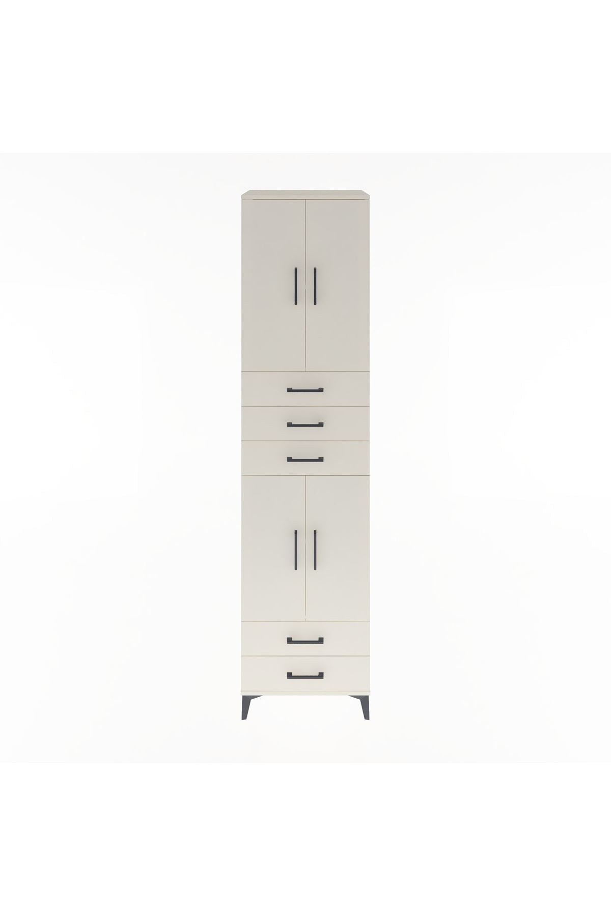 Hyperion Dolap 4 Raflı 5 Çekmeceli 4 Kapaklı 60x44x243 - S65M093V1B
