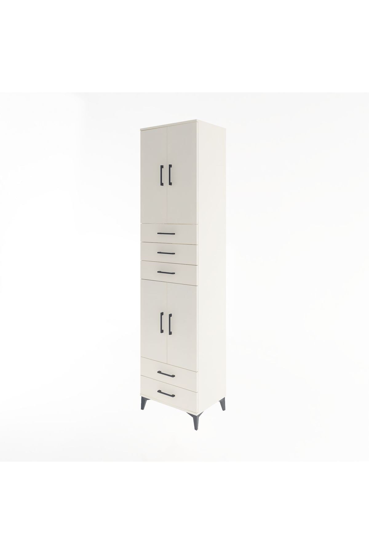 Hyperion Dolap 4 Raflı 5 Çekmeceli 4 Kapaklı 60x44x243 - S65M093V1B