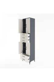 Hyperion Dolap 4 Raflı 5 Çekmeceli 4 Kapaklı 60x44x243 - S65M093V4B