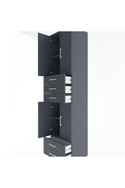 Hyperion Dolap 4 Raflı 5 Çekmeceli 4 Kapaklı 60x44x243 - S65M093V5B