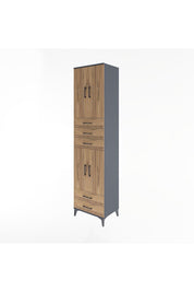 Hyperion Dolap 4 Raflı 5 Çekmeceli 4 Kapaklı 60x44x243 - S65M093V6B