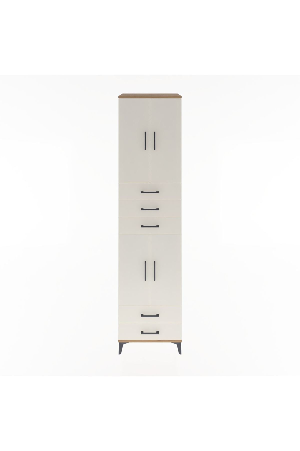 Hyperion Dolap 4 Raflı 5 Çekmeceli 4 Kapaklı 60x44x243 - S65M093V7B