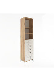 Hyperion Dolap 3 Raflı 5 Çekmeceli 2 Kapaklı 60x44x243 - S65M094V7B