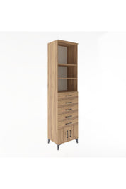 Hyperion Dolap 3 Raflı 5 Çekmeceli 2 Kapaklı 60x44x243 - S65M094V9B