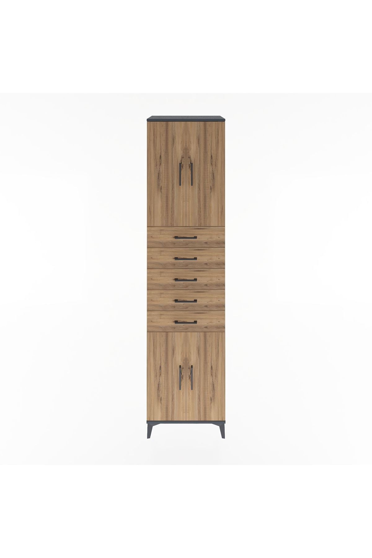 Hyperion Dolap 3 Raflı 5 Çekmeceli 4 Kapaklı 60x44x243 - S65M095V6B