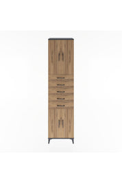 Hyperion Dolap 3 Raflı 5 Çekmeceli 4 Kapaklı 60x44x243 - S65M095V6B