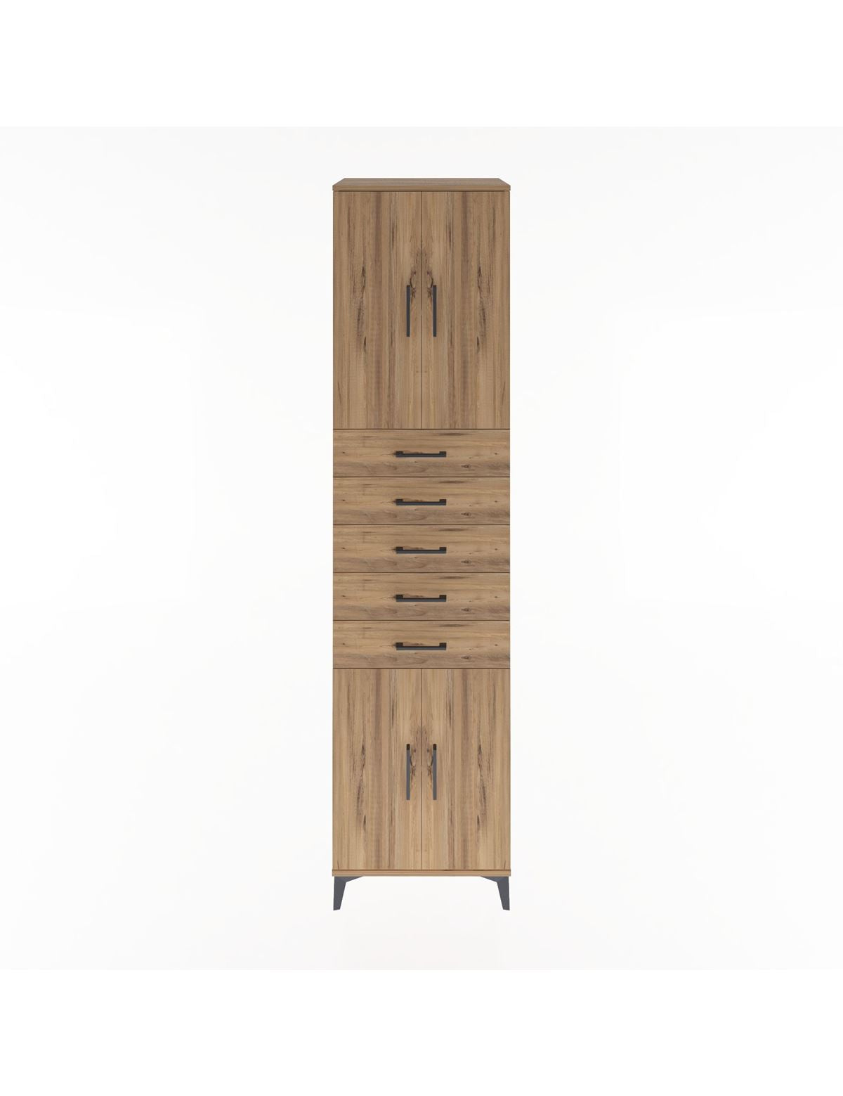 Hyperion Dolap 3 Raflı 5 Çekmeceli 4 Kapaklı 60x44x243 - S65M095V9B
