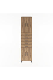 Hyperion Dolap 3 Raflı 5 Çekmeceli 4 Kapaklı 60x44x243 - S65M095V9B