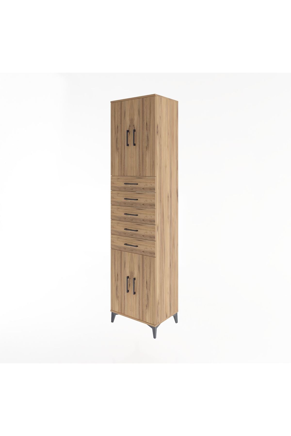 Hyperion Dolap 3 Raflı 5 Çekmeceli 4 Kapaklı 60x44x243 - S65M095V9B