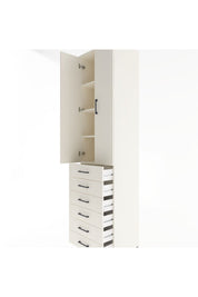 Hyperion Dolap 4 Raflı 6 Çekmeceli 2 Kapaklı 60x44x243 - S65M096V1B