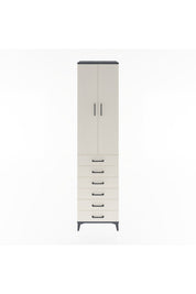 Hyperion Dolap 4 Raflı 6 Çekmeceli 2 Kapaklı 60x44x243 - S65M096V4B