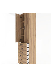 Hyperion Dolap 4 Raflı 6 Çekmeceli 2 Kapaklı 60x44x243 - S65M096V9B