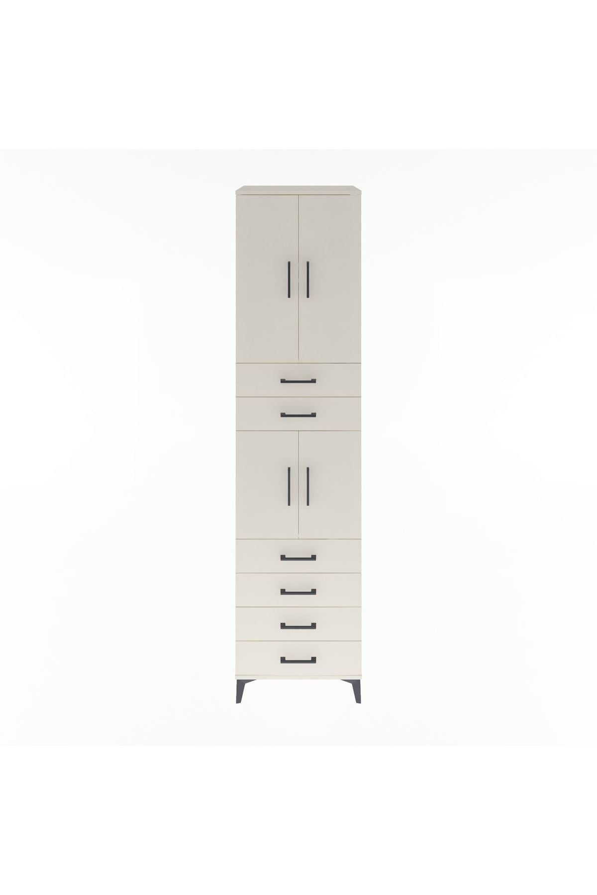 Hyperion Dolap 3 Raflı 6 Çekmeceli 4 Kapaklı 60x44x243 - S65M097V1B