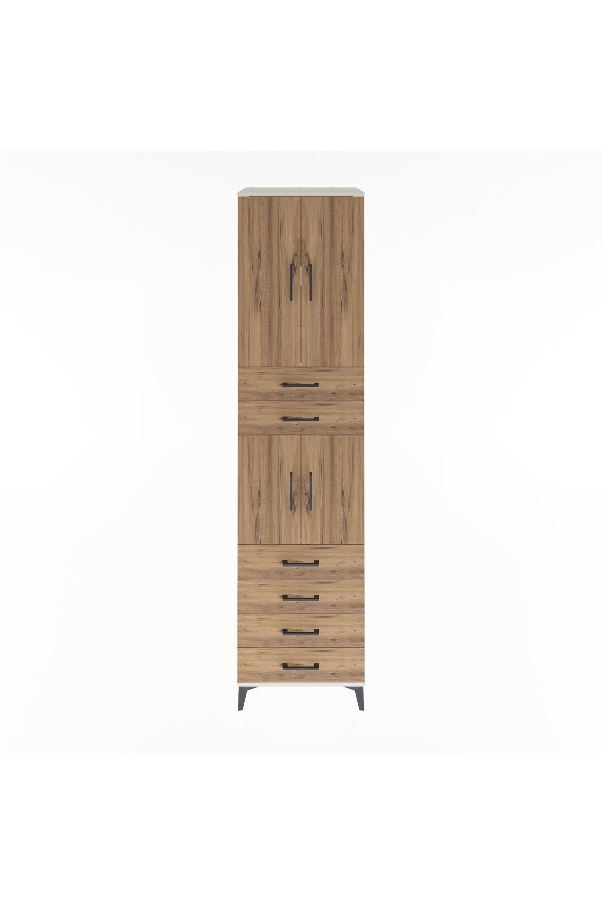 Hyperion Dolap 3 Raflı 6 Çekmeceli 4 Kapaklı 60x44x243 - S65M097V3B