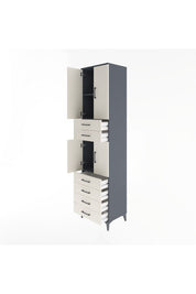 Hyperion Dolap 3 Raflı 6 Çekmeceli 4 Kapaklı 60x44x243 - S65M097V4B