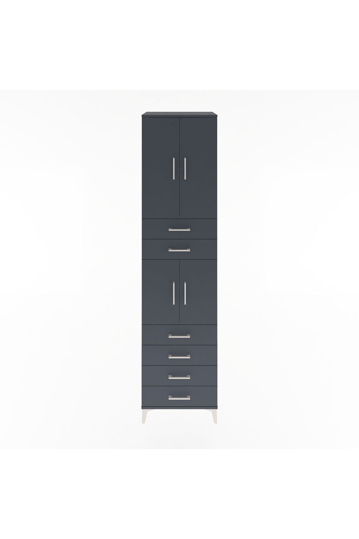 Hyperion Dolap 3 Raflı 6 Çekmeceli 4 Kapaklı 60x44x243 - S65M097V5B