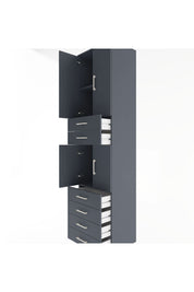 Hyperion Dolap 3 Raflı 6 Çekmeceli 4 Kapaklı 60x44x243 - S65M097V5B
