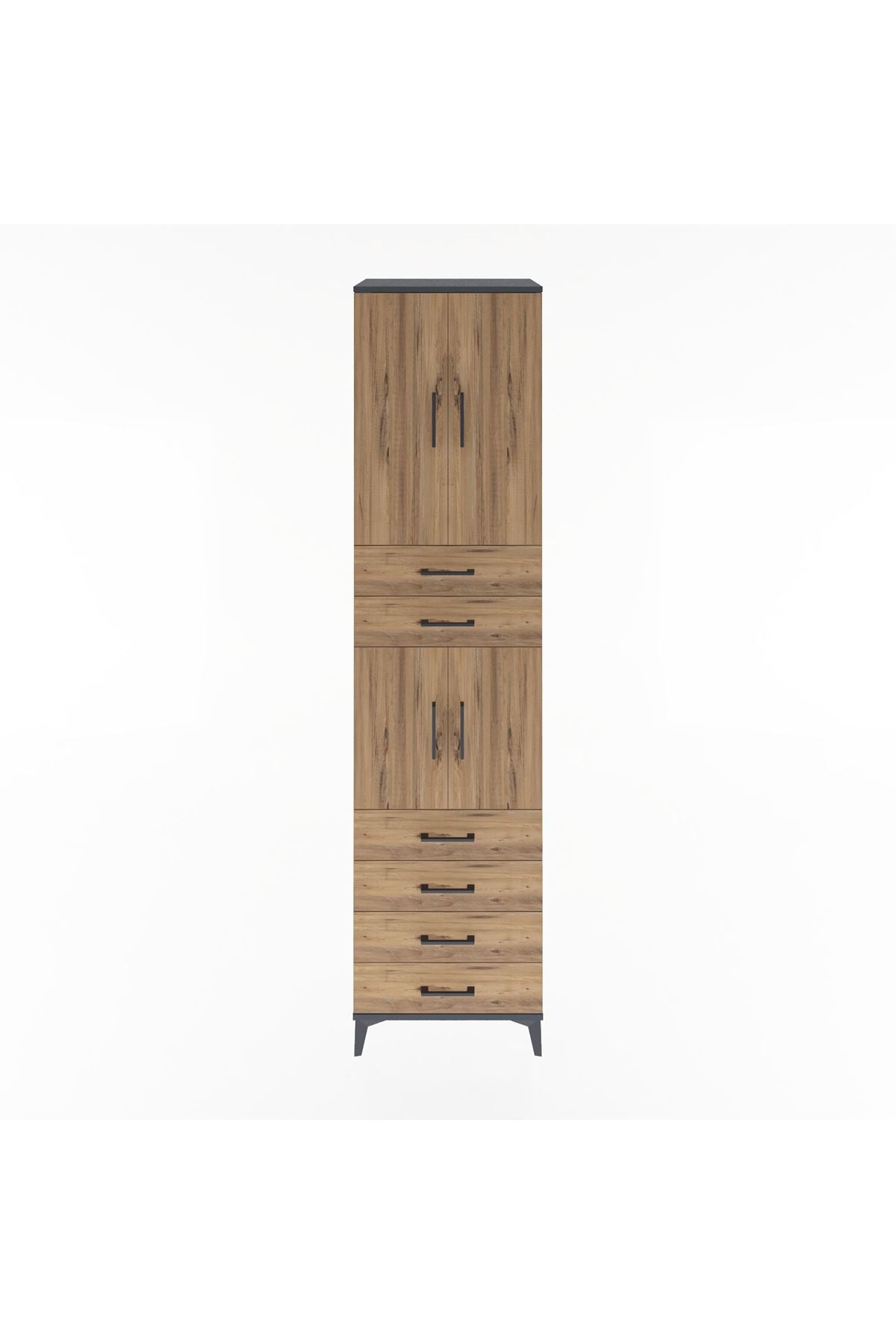 Hyperion Dolap 3 Raflı 6 Çekmeceli 4 Kapaklı 60x44x243 - S65M097V6B