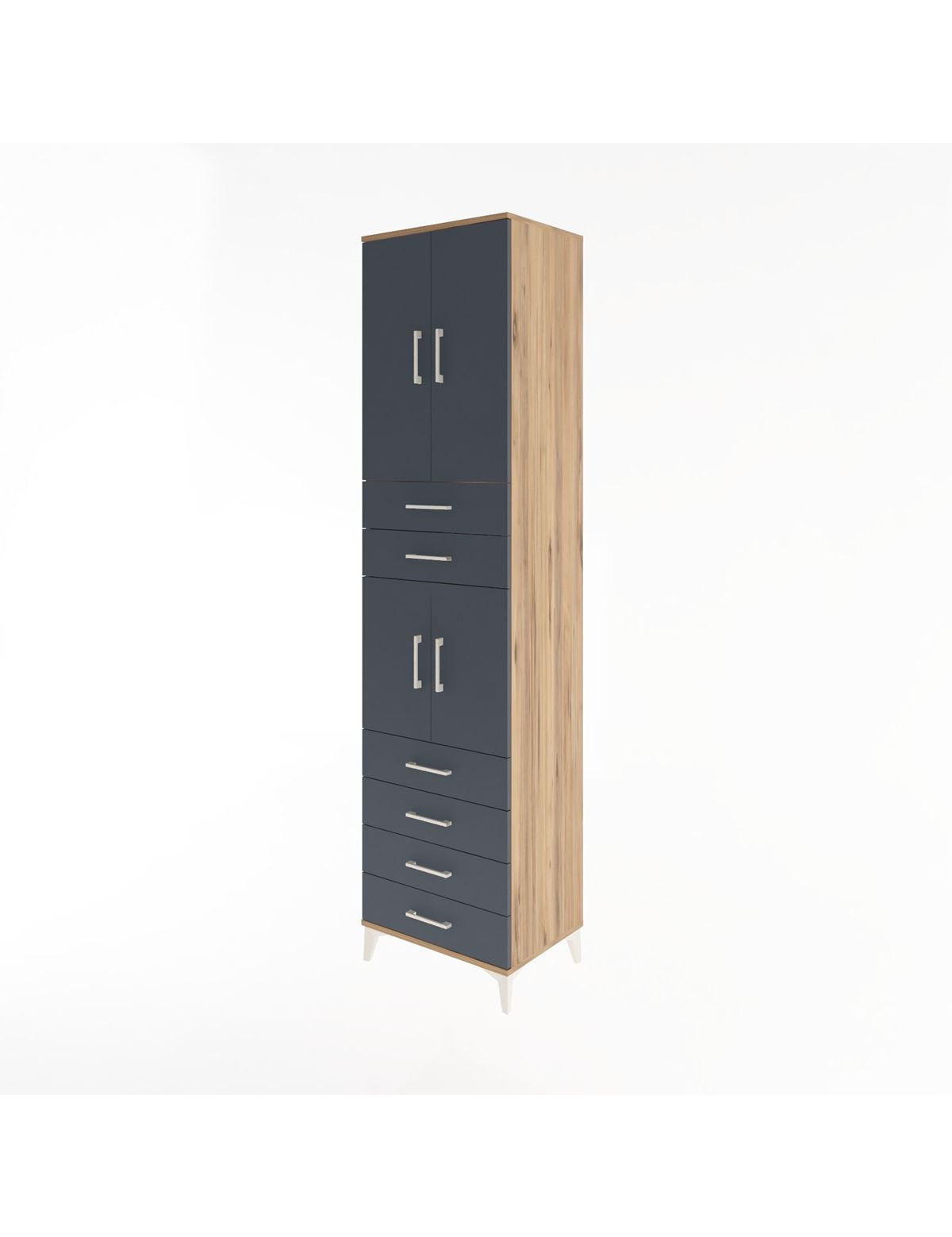 Hyperion Dolap 3 Raflı 6 Çekmeceli 4 Kapaklı 60x44x243 - S65M097V8B
