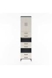 Hyperion Dolap 4 Raflı 6 Çekmeceli 2 Kapaklı 60x44x243 - S65M098V4B