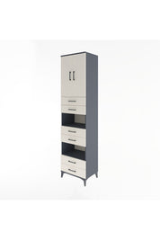 Hyperion Dolap 4 Raflı 6 Çekmeceli 2 Kapaklı 60x44x243 - S65M098V4B