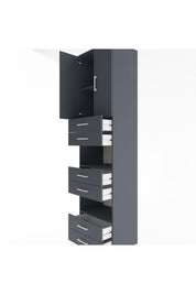 Hyperion Dolap 4 Raflı 6 Çekmeceli 2 Kapaklı 60x44x243 - S65M098V5B