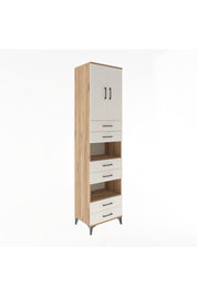 Hyperion Dolap 4 Raflı 6 Çekmeceli 2 Kapaklı 60x44x243 - S65M098V7B