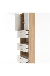 Hyperion Dolap 4 Raflı 6 Çekmeceli 2 Kapaklı 60x44x243 - S65M098V7B