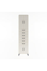 Hyperion Dolap 3 Raflı 6 Çekmeceli 4 Kapaklı 60x44x243