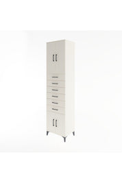 Hyperion Dolap 3 Raflı 6 Çekmeceli 4 Kapaklı 60x44x243 - S65M099V1B
