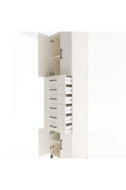 Hyperion Dolap 3 Raflı 6 Çekmeceli 4 Kapaklı 60x44x243 - S65M099V1B