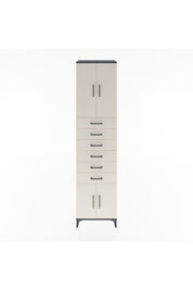 Hyperion Dolap 3 Raflı 6 Çekmeceli 4 Kapaklı 60x44x243 - S65M099V4B