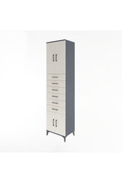 Hyperion Dolap 3 Raflı 6 Çekmeceli 4 Kapaklı 60x44x243 - S65M099V4B