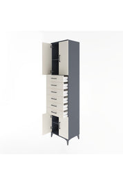 Hyperion Dolap 3 Raflı 6 Çekmeceli 4 Kapaklı 60x44x243 - S65M099V4B