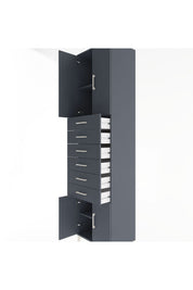 Hyperion Dolap 3 Raflı 6 Çekmeceli 4 Kapaklı 60x44x243 - S65M099V5B