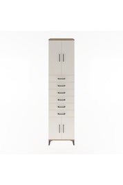 Hyperion Dolap 3 Raflı 6 Çekmeceli 4 Kapaklı 60x44x243 - S65M099V7B