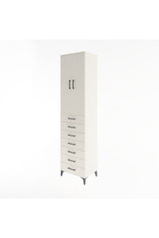 Hyperion Dolap 3 Raflı 7 Çekmeceli 2 Kapaklı 60x44x243 - S65M100V1B