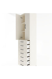 Hyperion Dolap 3 Raflı 7 Çekmeceli 2 Kapaklı 60x44x243 - S65M100V1B