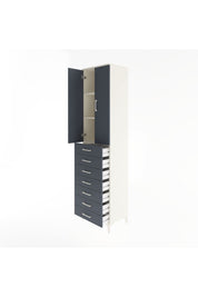 Hyperion Dolap 3 Raflı 7 Çekmeceli 2 Kapaklı 60x44x243 - S65M100V2B